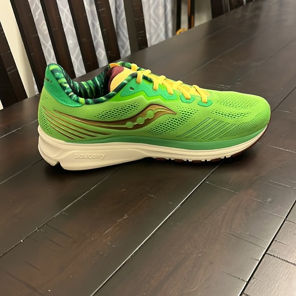 Saucony Ride 14 Bean That’s How I Casserole Shoes Sneakers Thanksgiving Mens 10 - Picture 5 of 16